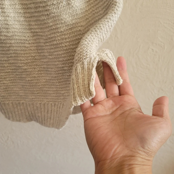 Madewell, Highgate Tie Strap Sweater Tank, Cream/Tan,‎ Size Small - Picture 8 of 9